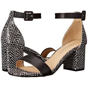 CL Chinese Laundry Jump Black Block Heel Ankle Strap Sandal Women’s Size 8